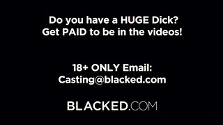 Blacked - Blake Blossom élvezi a hatalmas barna pélót
