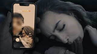 Tini spiné megcsalja a pasiját és leszopja a méretes dákót